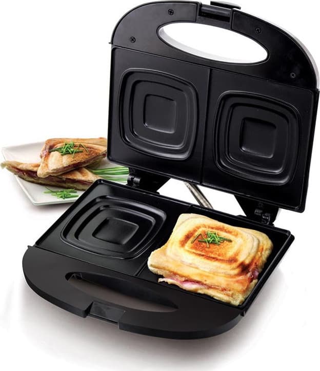 Esperanza Pizzaiola Τοστιέρα για 2 Τοστ 700W Μαύρη 3