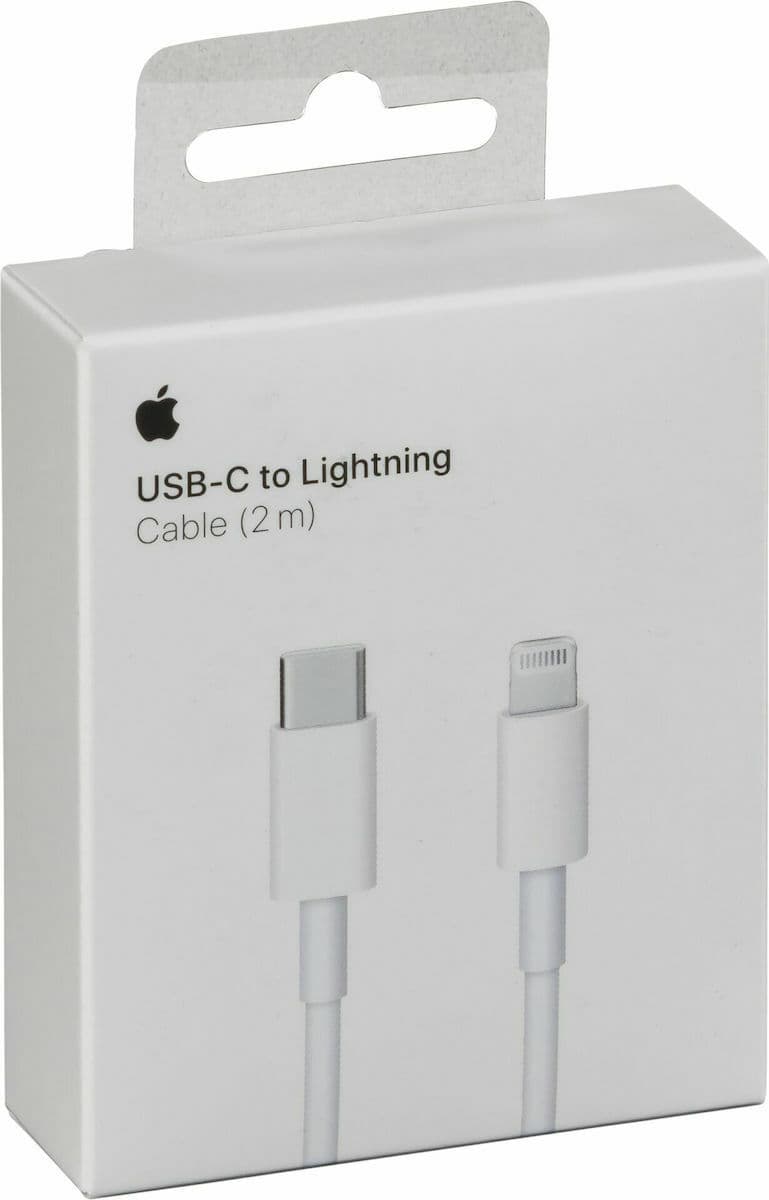 Apple USB-C to Lightning Cable 18W Λευκό 2m (MQGH2ZM/A) 5