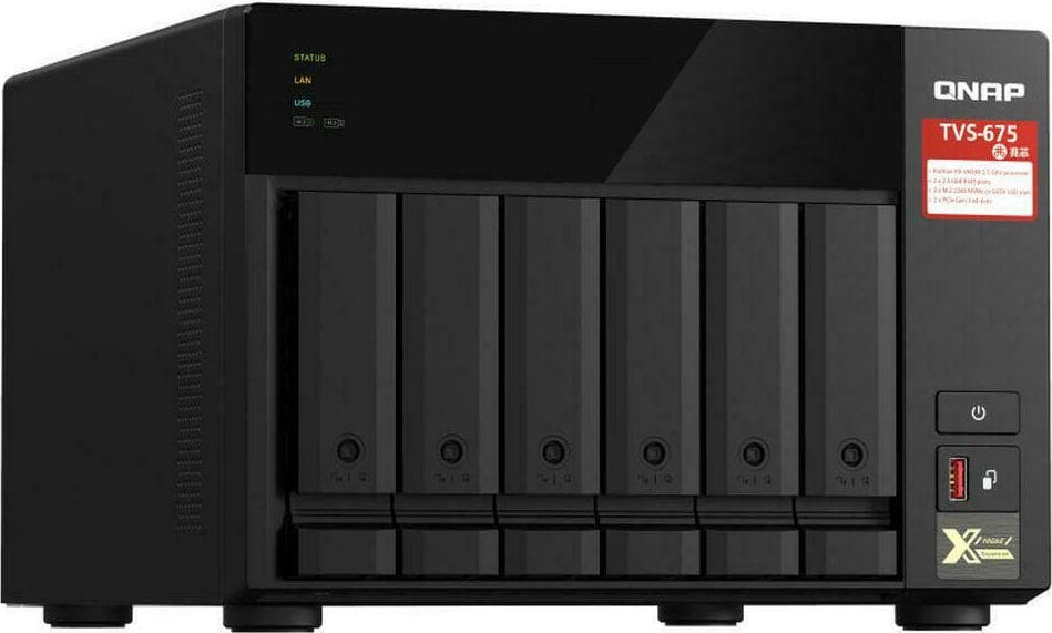QNap TVS-675-8G NAS Tower με 6 θέσεις για HDD/M.2/SSD και 2 θύρες Ethernet 4