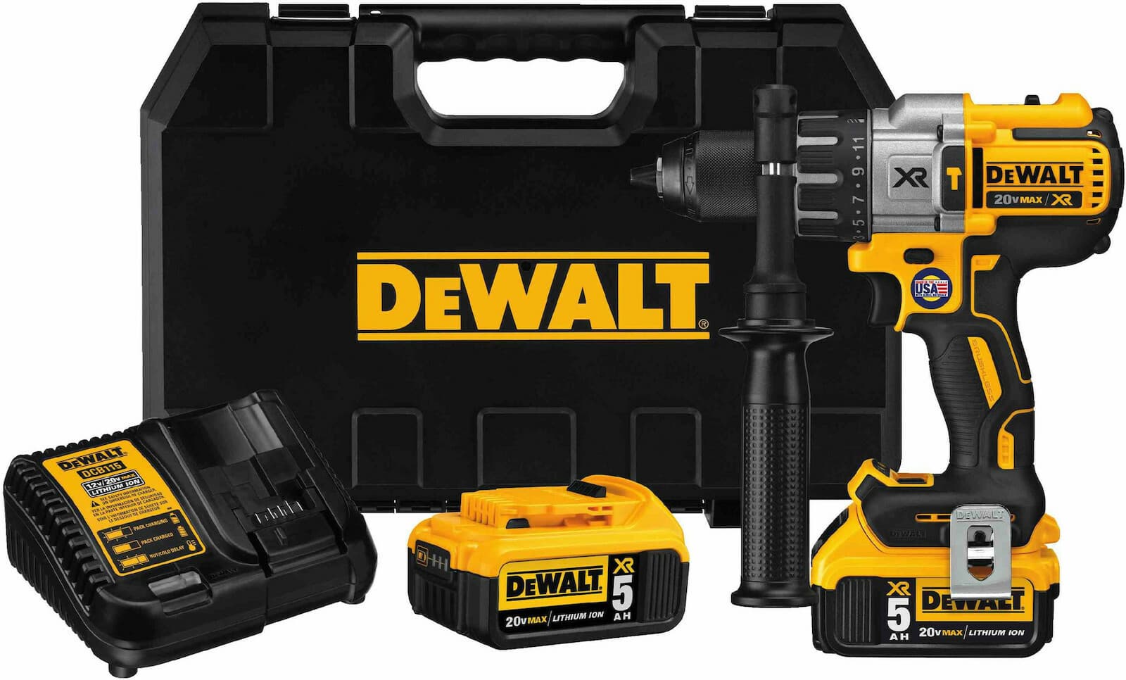 DEWALT DCD996P2 Κρουστικό Δραπανοκατσάβιδο Μπαταρίας Brushless 18V 2x5Ah 4