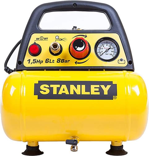 Stanley Μονοφασικό Κομπρεσέρ Αέρος 97dB με Ισχύ 1.47hp και Αεροφυλάκιο 6lt 7
