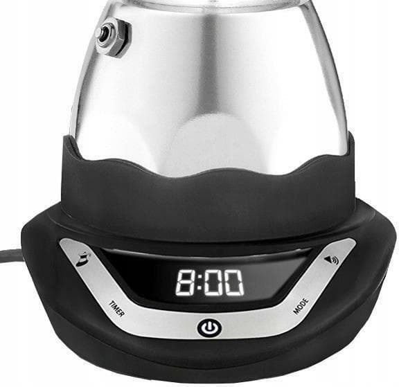 Bialetti Moka Timer Ηλεκτρικό Μπρίκι Espresso 6cups 356W Inox Ασημί 0006093/NP 3
