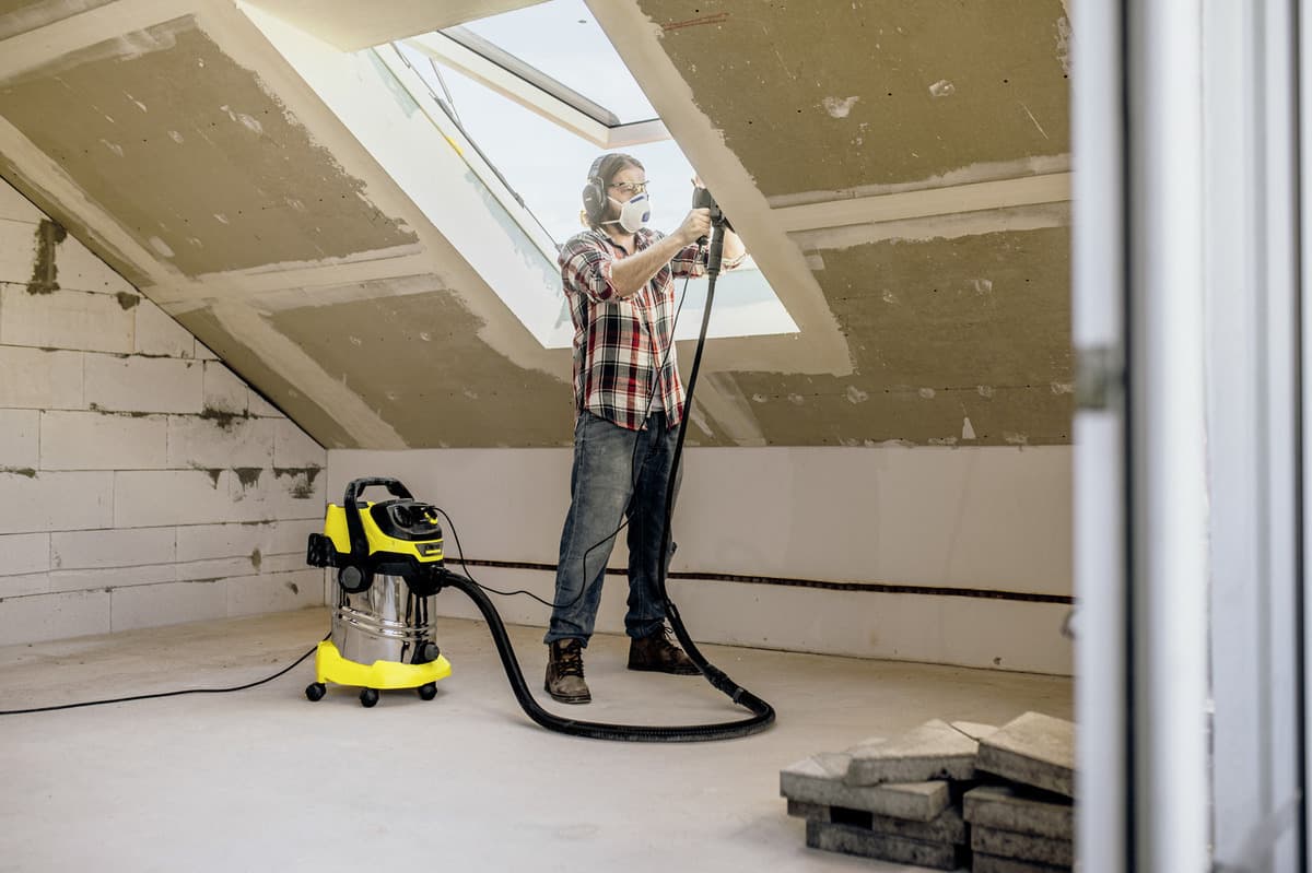 Karcher WD 6 P S V Σκούπα Υγρών / Στερεών 1300W με Ανοξείδωτο Κάδο 30lt 6