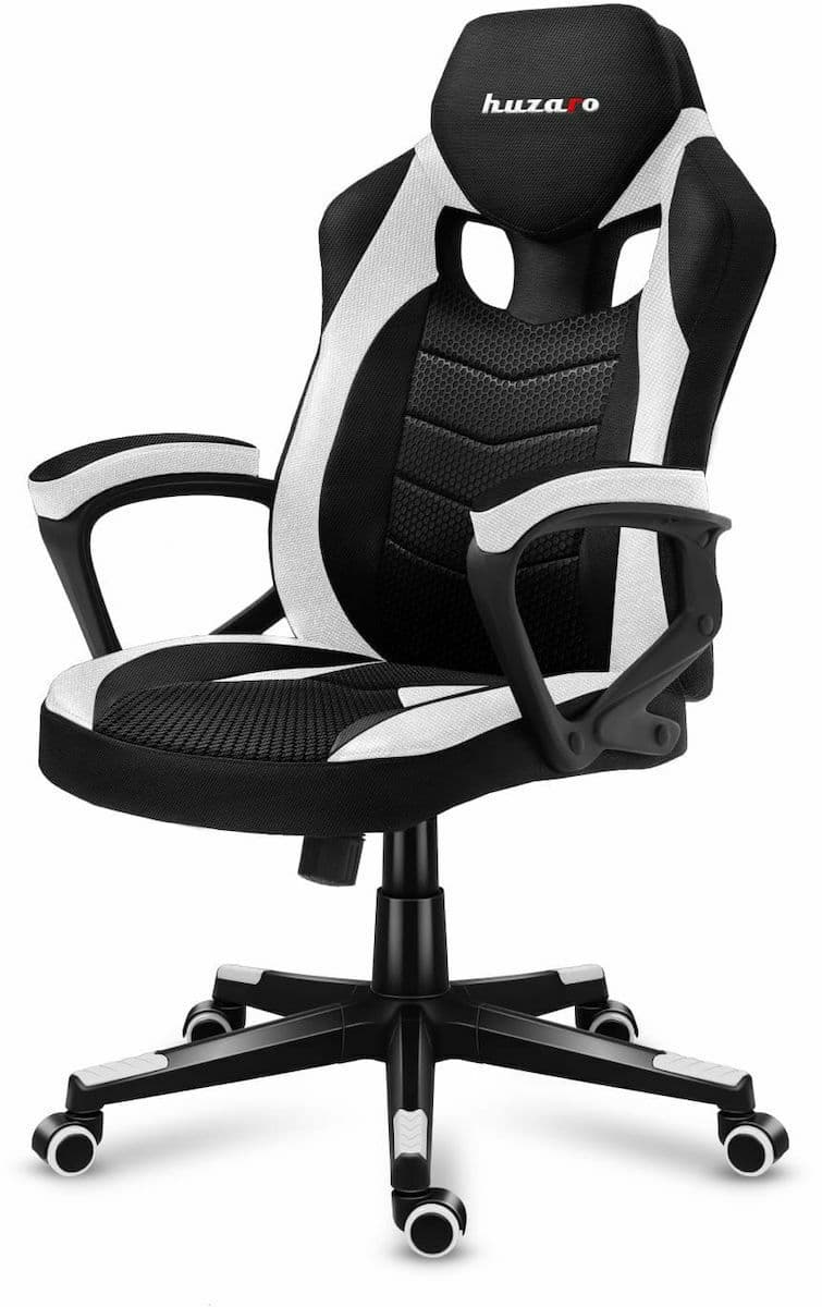 Huzaro Force 2.5 Υφασμάτινη Καρέκλα Gaming Λευκή 4