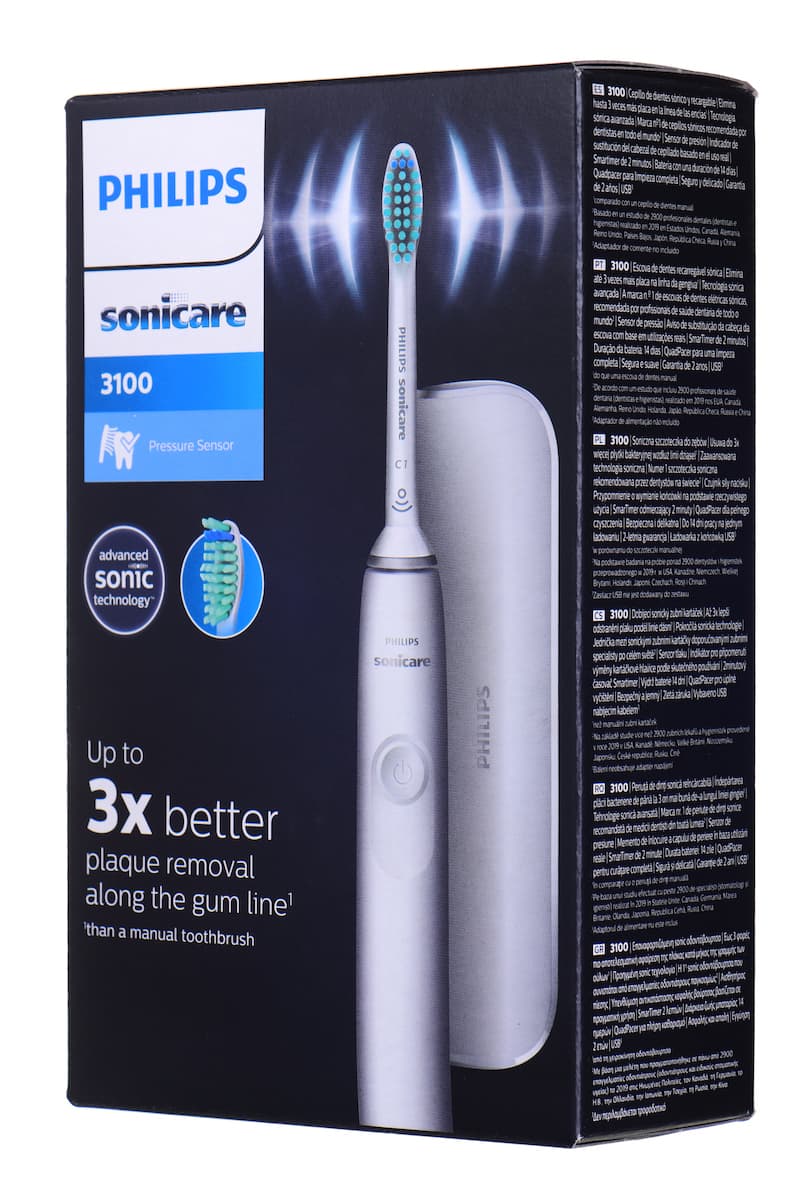 Philips Sonicare 3100 Ηλεκτρική Οδοντόβουρτσα με Χρονομετρητή και Αισθητήρα Πίεσης White 7