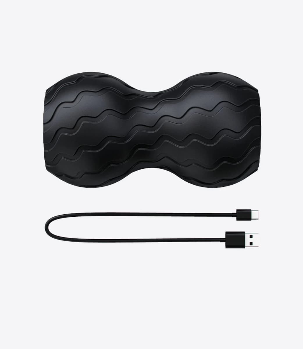 Therabody Wave Duo Μπάλα Μασάζ Διπλή Μαύρη 17.9cm 4