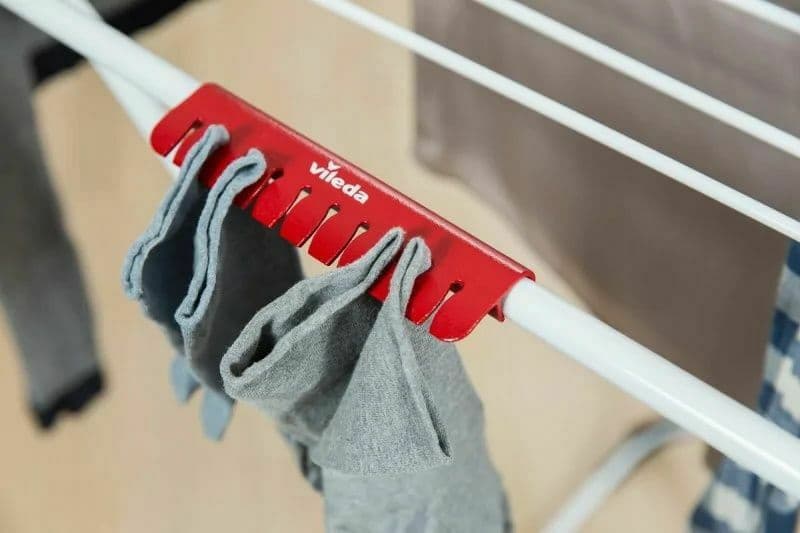Vileda Extra X-Legs Πτυσσόμενη Απλώστρα Δαπέδου Μεταλλική με Ρόδες με Μήκος Απλώματος 20m 157215 5