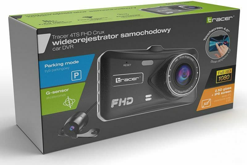 Tracer 4TS FHD CRUX Σετ Κάμερα DVR Αυτοκινήτου 1080P με Οθόνη 4" & Κάμερα Οπισθοπορείας TRAKAM46876 5