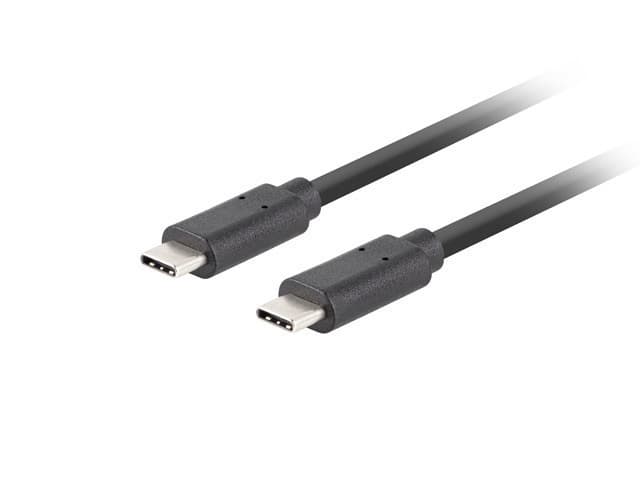 Lanberg USB 3.2 Video Cable USB-C male - USB-C 100W PD Μαύρο 1m CA-CMCM-32CU-0010-BK 3
