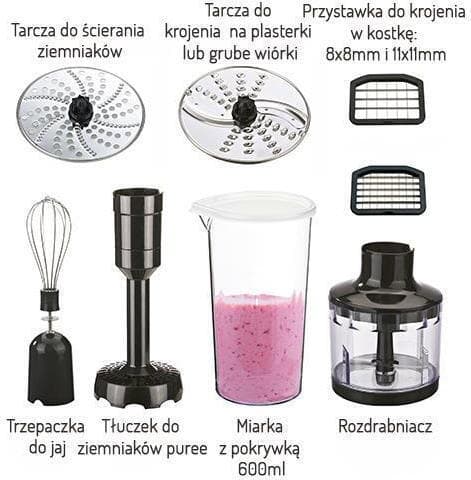 Camry CR 4623 Ραβδομπλέντερ με Ανοξείδωτη Ράβδο 1600W Μαύρο 9