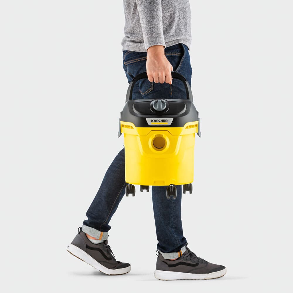 Karcher KWD 1 W V-12/2/18 Σκούπα Υγρών / Στερεών 1000W με Πλαστικό Κάδο 12lt 8