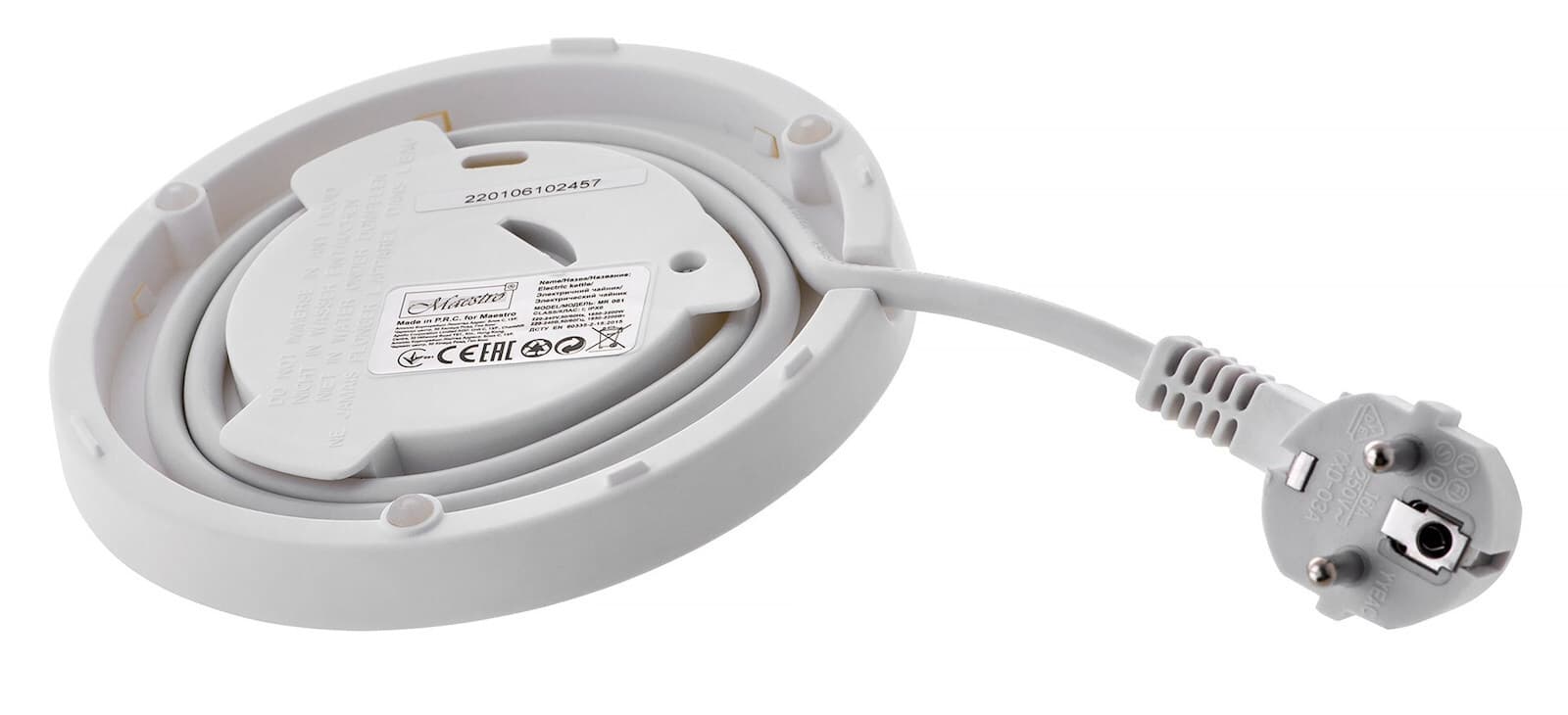 Maestro MR061 Βραστήρας 1.7lt 2000W Λευκός 6