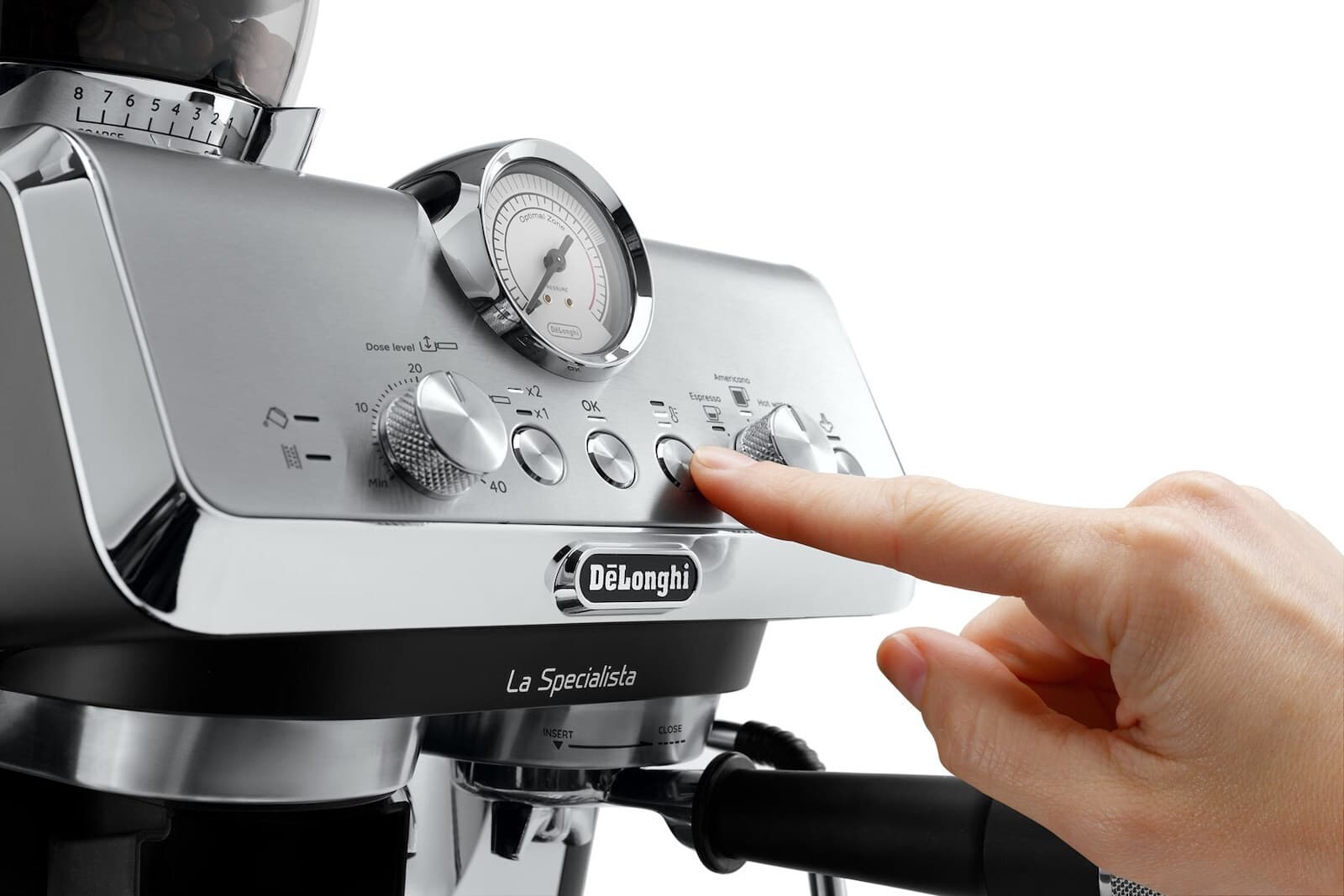 De'Longhi La Specialista Arte Αυτόματη Μηχανή Espresso 1400W Πίεσης 15bar με Μύλο Άλεσης Ασημί EC9155.MB 4