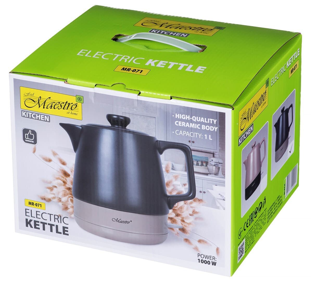 Maestro Βραστήρας 1lt 1200W Μαύρος MR-071 5