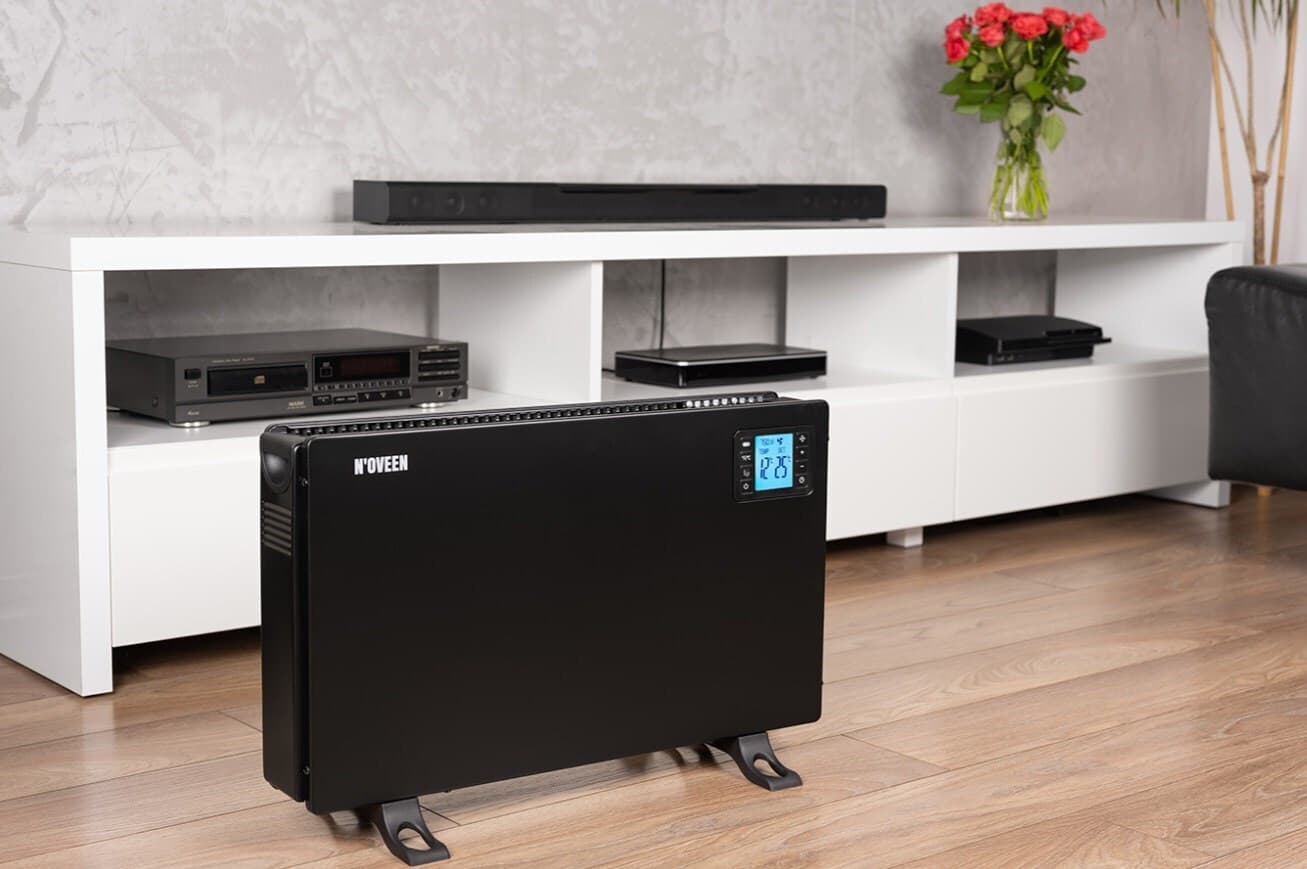 N'Oveen CH7100 Θερμοπομπός Δαπέδου 2000W με Ηλεκτρονικό Θερμοστάτη 60x37.5cm Μαύρος 7