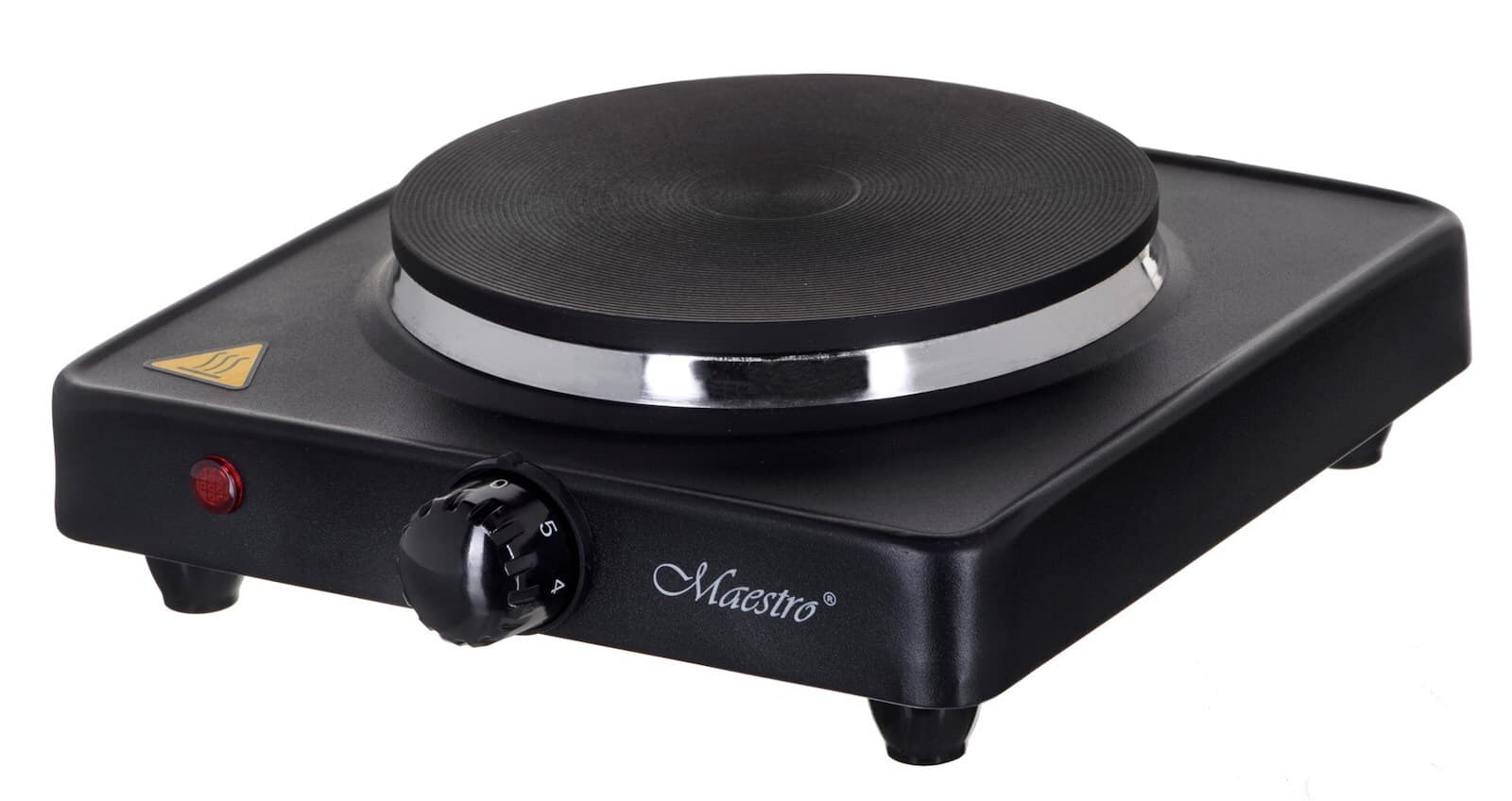 Maestro MR-771-1 Επιτραπέζια Εστία Εμαγιέ Μονή Μαύρη MR-771-1 2