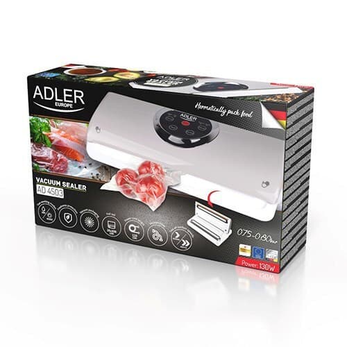 Adler Συσκευή Vacuum Εξωτερική με Μέγιστο Μήκος Σφραγίσματος 200mm AD 4503 10