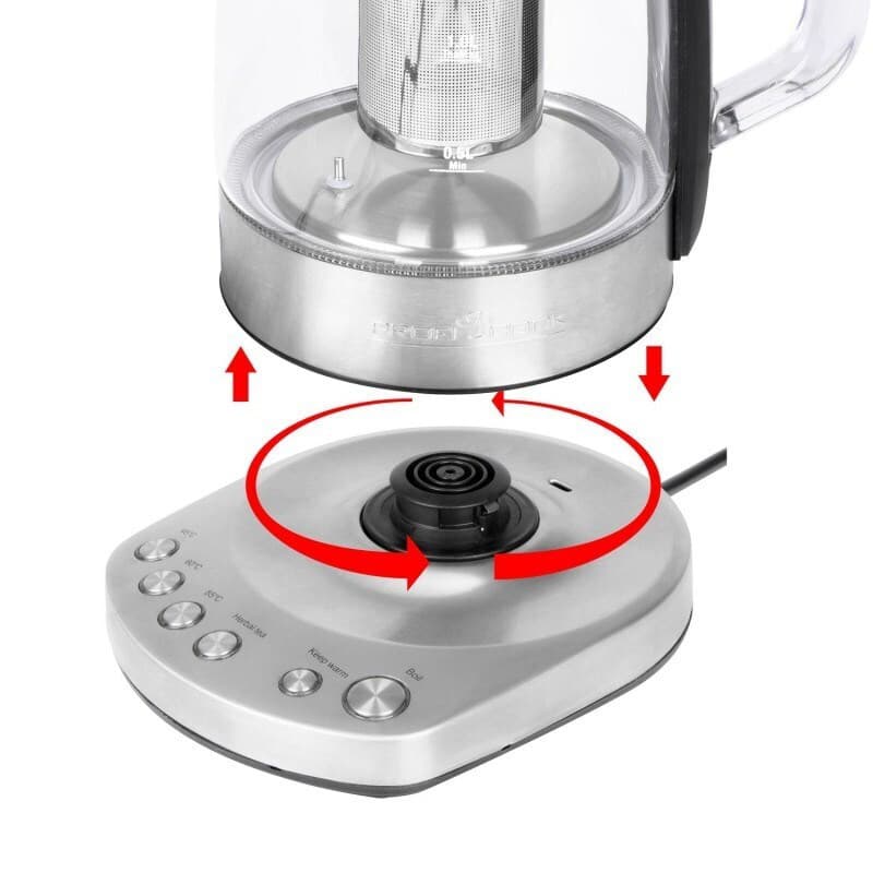 Profi Cook PC-WKS 1167G Βραστήρας 1.5lt 2200W Γκρι 3