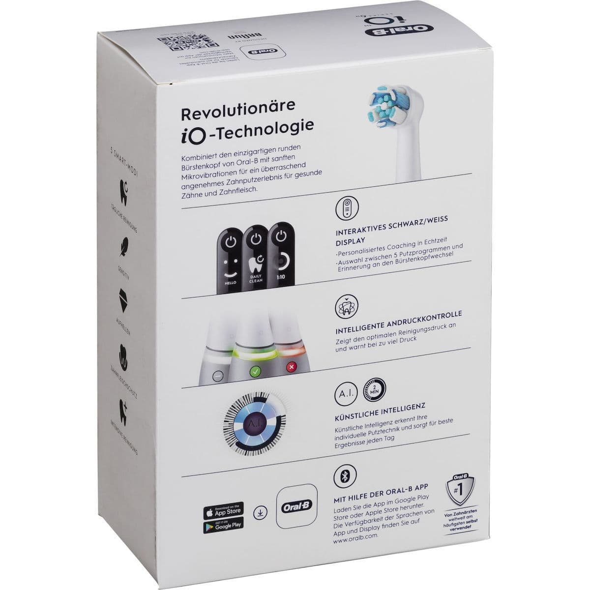 Oral-B iO Series 6 Ηλεκτρική Οδοντόβουρτσα με Αισθητήρα Πίεσης και Θήκη Ταξιδίου Grey Opal 4