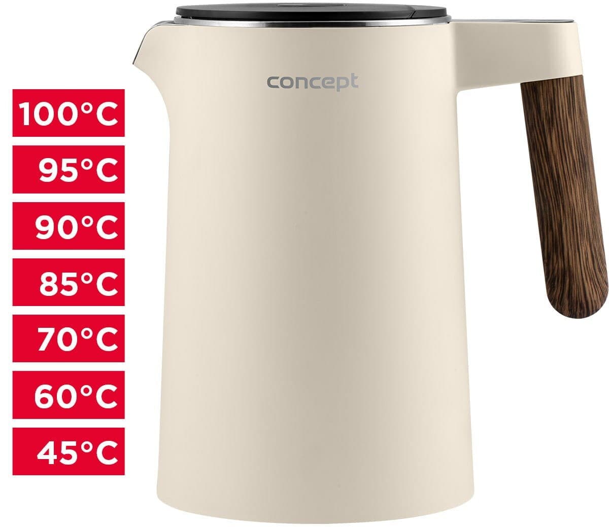 Concept Βραστήρας 1.5lt 2200W Μπεζ RK3304 5