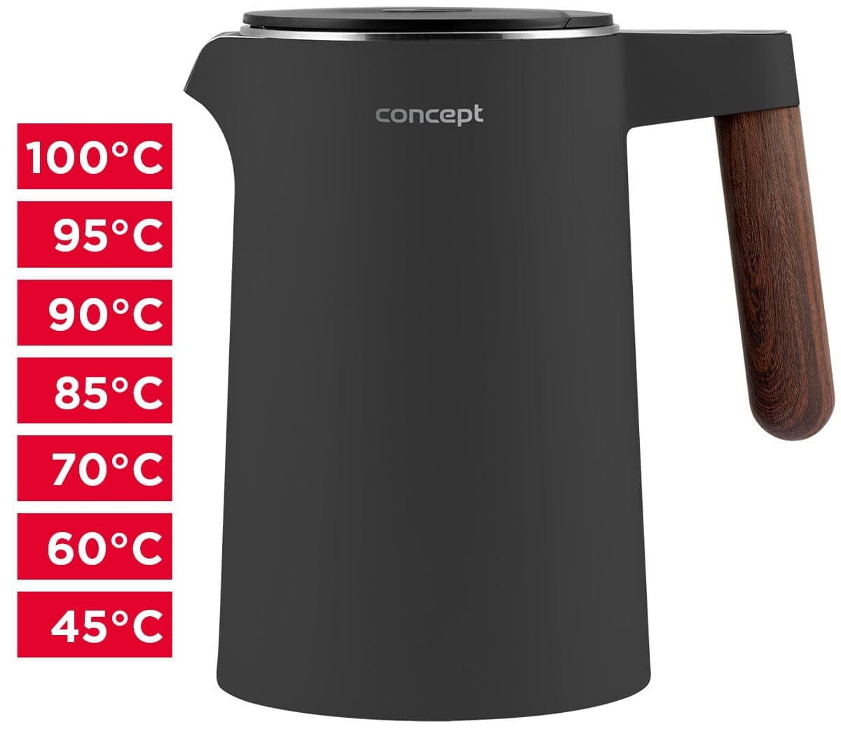 Concept Βραστήρας 1.5lt 2200W Γκρι RK3305 5