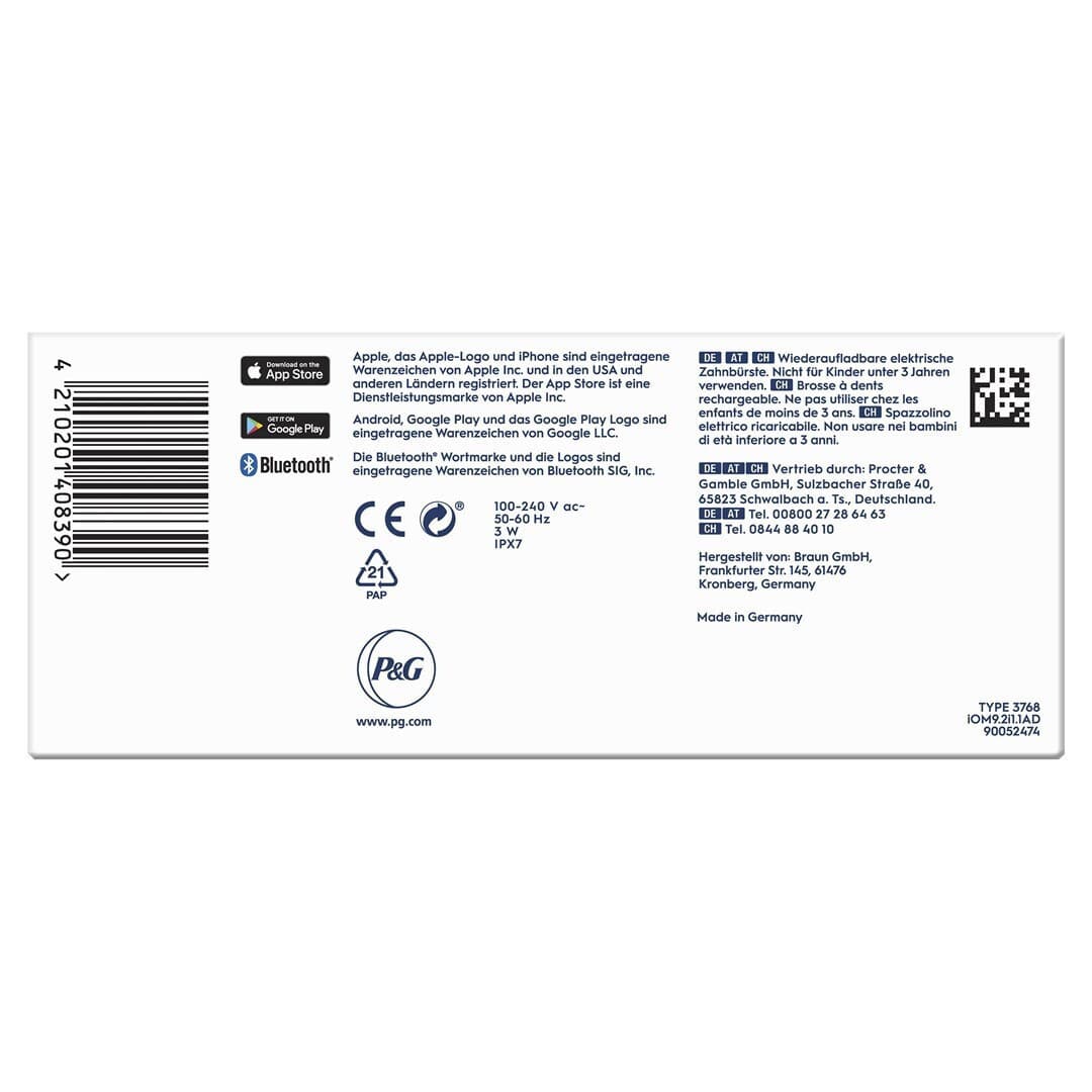 Oral-B iO Series 9N Ηλεκτρική Οδοντόβουρτσα με Χρονομετρητή, Αισθητήρα Πίεσης και Θήκη Ταξιδίου Rose Quartz 5