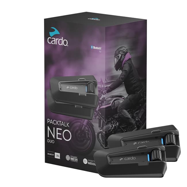 Cardo Packtalk Neo Duo Διπλή Ενδοεπικοινωνία για Κράνος Μηχανής με Bluetooth CRPTN00101 4