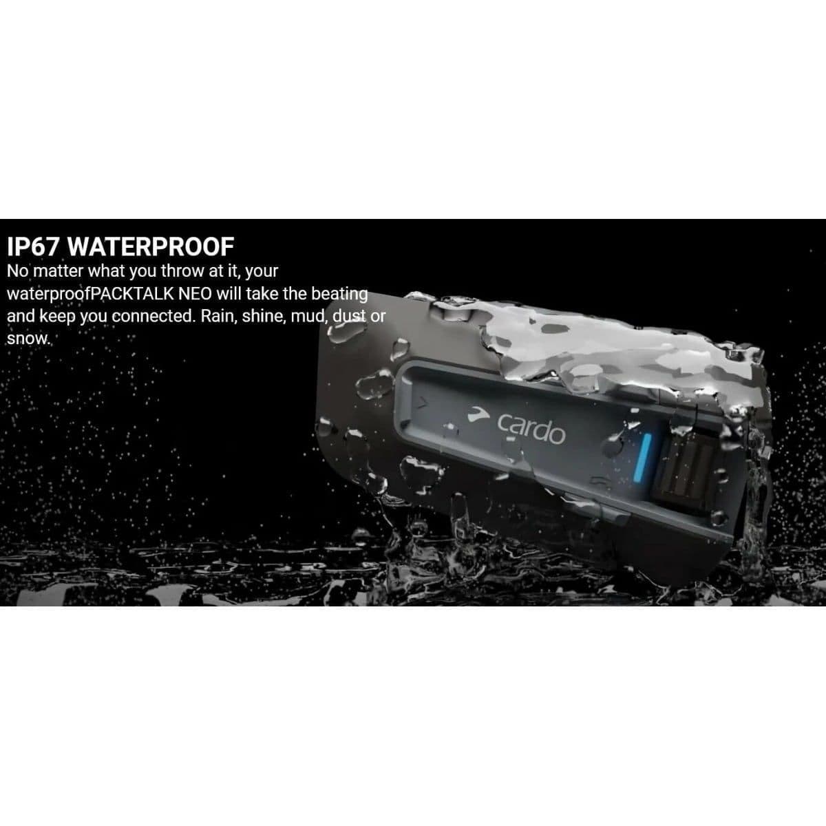 Cardo Packtalk Neo Duo Διπλή Ενδοεπικοινωνία για Κράνος Μηχανής με Bluetooth CRPTN00101 5