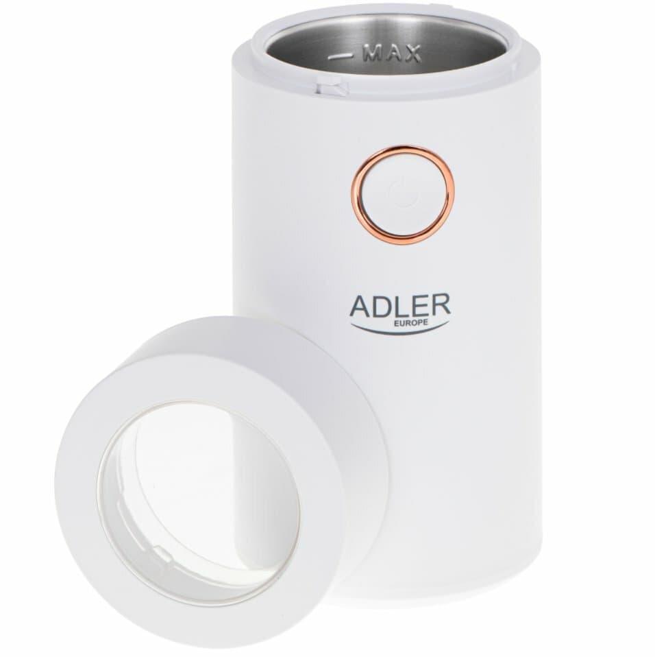 Adler AD 4446WG Ηλεκτρικός Μύλος Καφέ 150W με Χωρητικότητα 75gr Λευκός 4