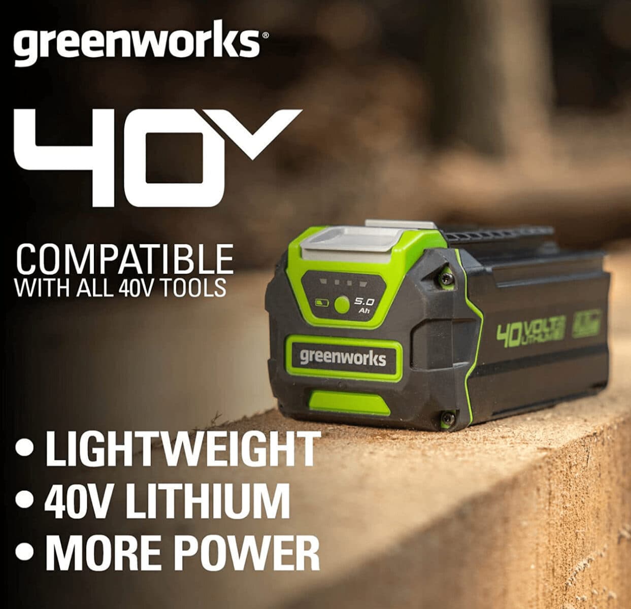 Greenworks Μπαταρία Εργαλείου 40V με Χωρητικότητα 5Ah G40B5 3