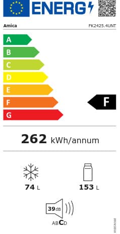 Amica Ψυγειοκαταψύκτης 227lt NoFrost Υ159.3xΠ54xΒ55εκ. Λευκός FK2425.4UNT 4