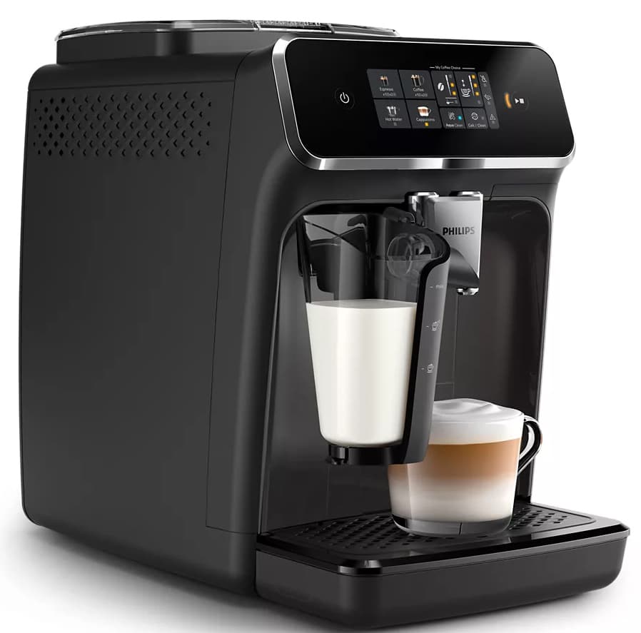 Philips Series 2300 Αυτόματη Μηχανή Espresso 1500W Πίεσης 15bar για Cappuccino με Μύλο Άλεσης Μαύρη EP2334/10