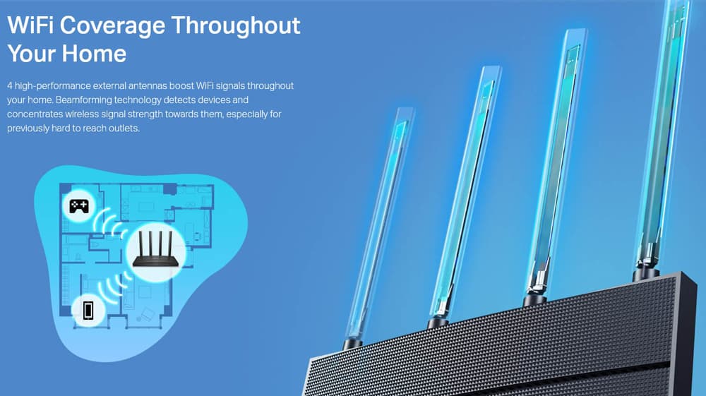 TP-LINK Archer AX12 v1 Ασύρματο Router Wi‑Fi 6 με 4 Θύρες Gigabit 7
