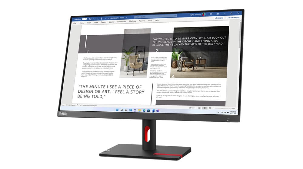 Lenovo ThinkVision S27i-30 IPS Monitor 27" FHD 1920x1080 με Χρόνο Απόκρισης 6ms GTG 2