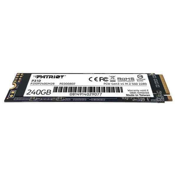 Patriot P310 SSD 240GB τύπου M.2 με σύνδεση PCI Express 3.0 P310P240GM28 5