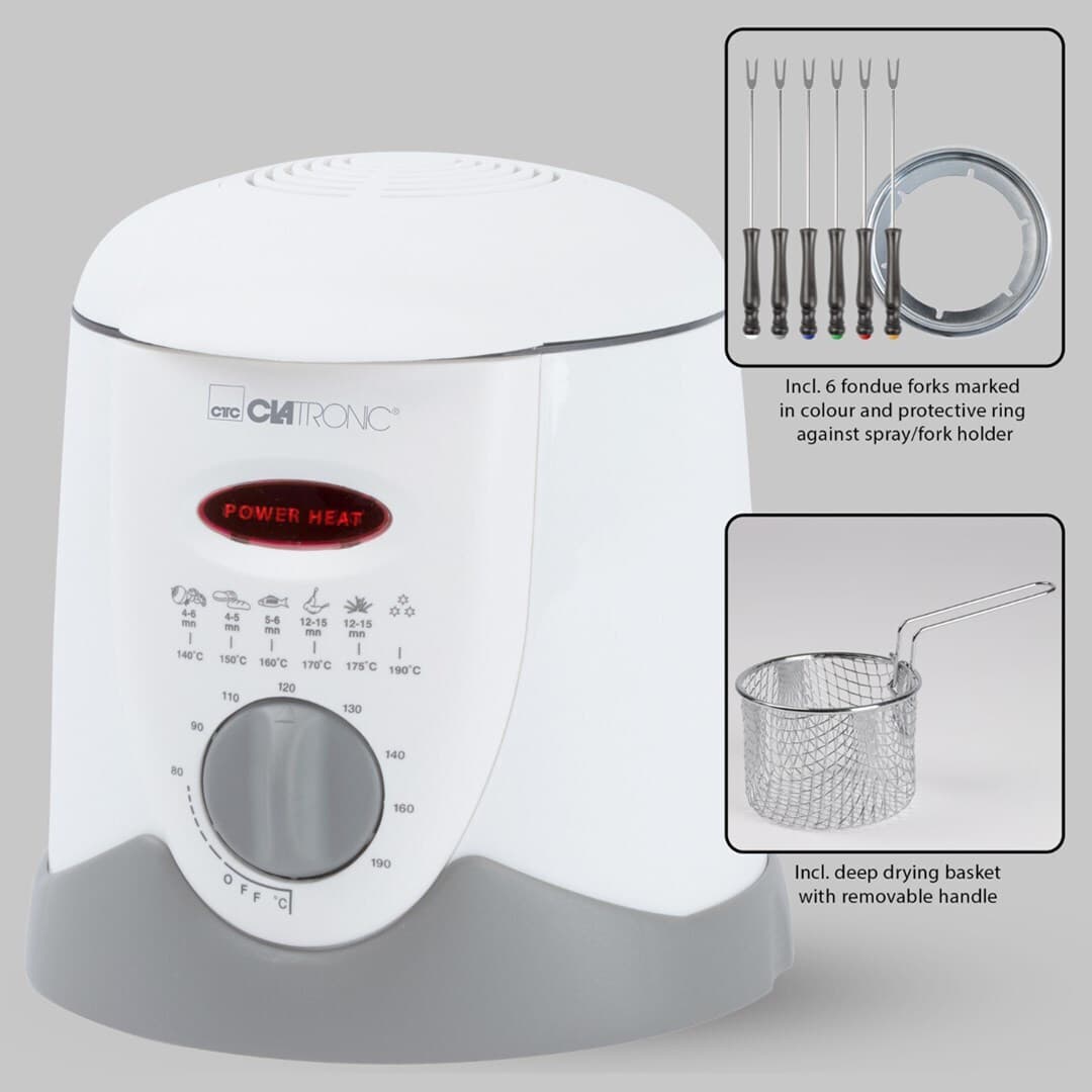 Clatronic 210091 Φριτέζα 1lt Λευκή 8