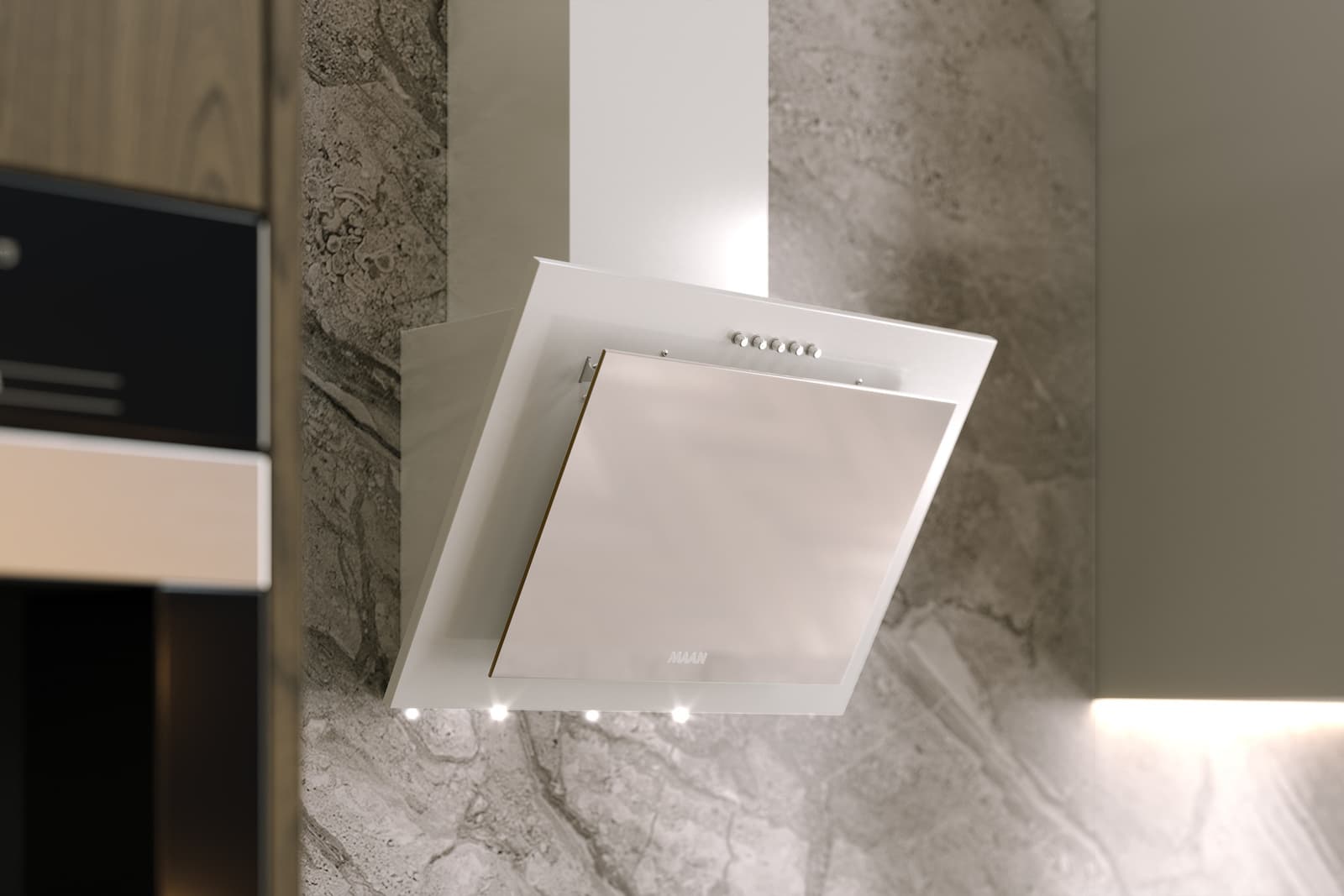 Maan Vertical PG 60 Απορροφητήρας Καμινάδα 60cm Λευκός 14