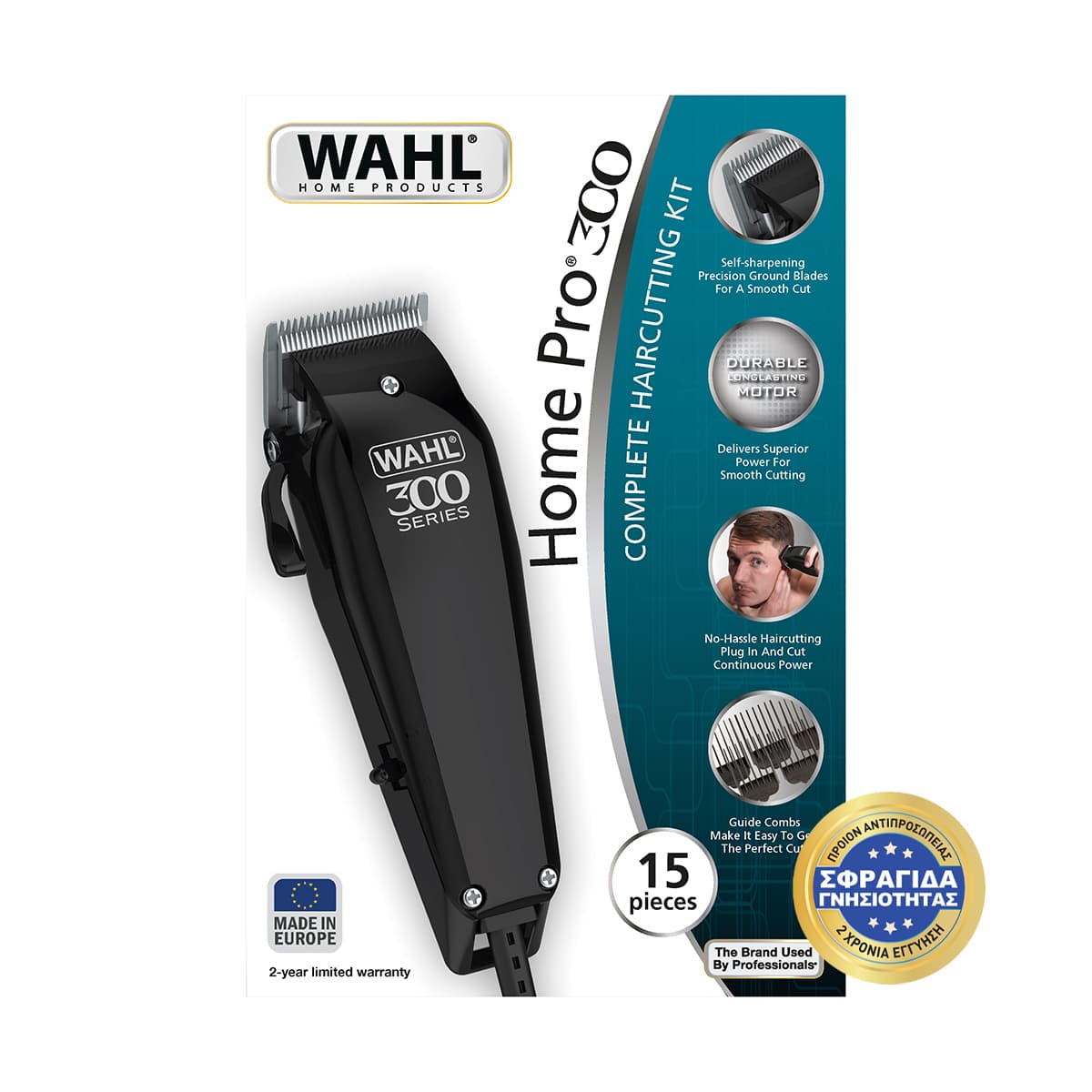 Wahl Professional 300 Series Σετ Κουρευτικής Μηχανής Ρεύματος Μαύρο 20102-0460 4