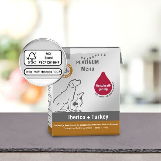 Platinum Pet Food & Care Menu Υγρή Τροφή Σκύλων με Γαλοπούλα 185gr PLA00155 2