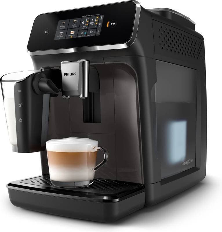 Philips Series 2300 Αυτόματη Μηχανή Espresso 1500W Πίεσης 15bar για Cappuccino με Μύλο Άλεσης Μαύρη EP2334/10 4