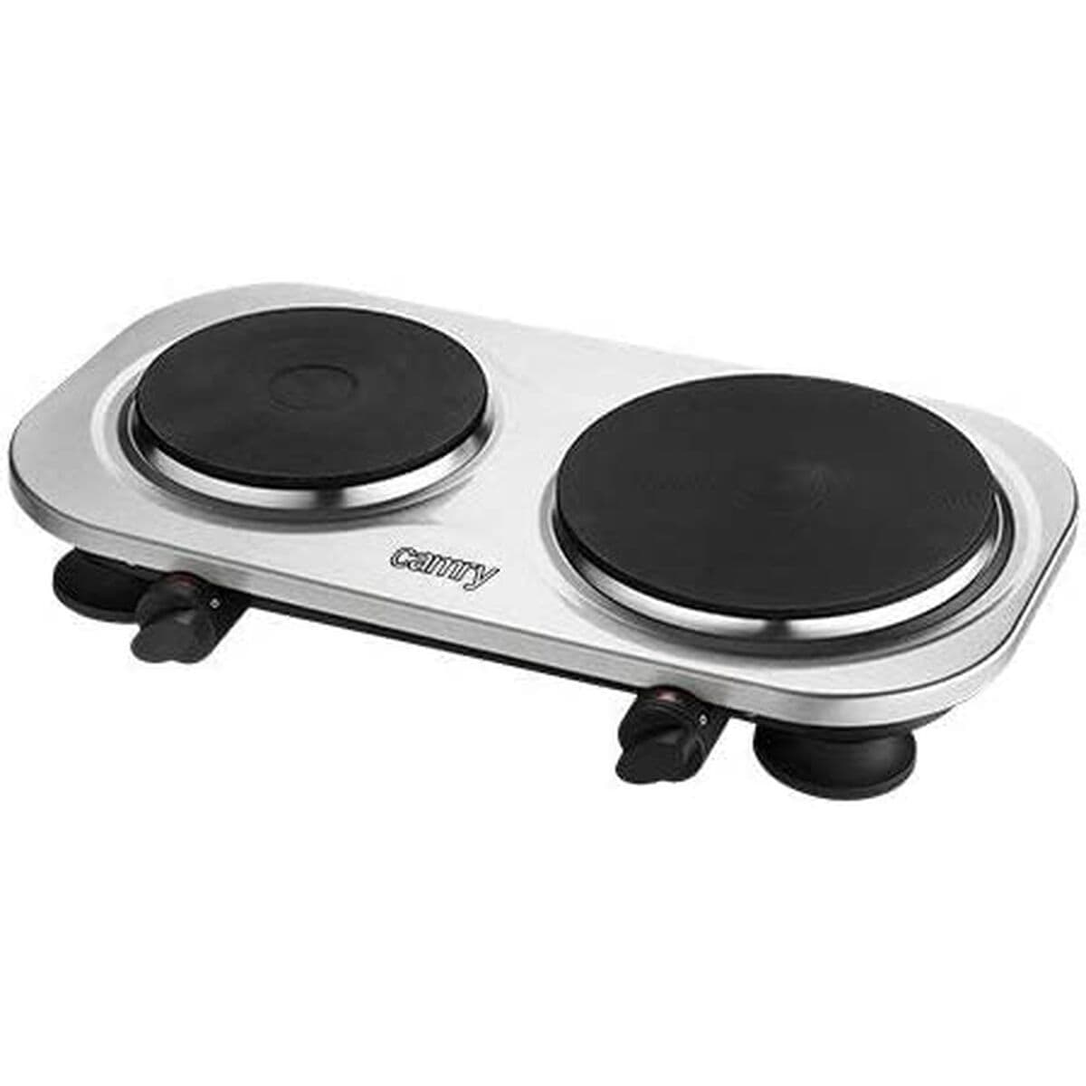 Camry CR6511 Επιτραπέζια Εστία Εμαγιέ Διπλή Inox 3