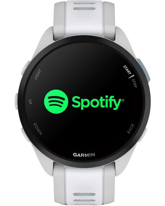 Garmin Forerunner 165 Music 43mm Αδιάβροχο Smartwatch με Παλμογράφο (Mist Gray/Whitestone) 5