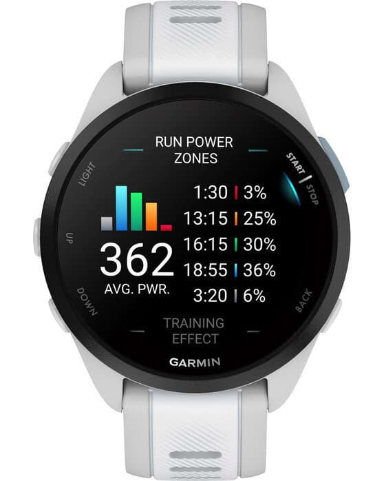 Garmin Forerunner 165 Music 43mm Αδιάβροχο Smartwatch με Παλμογράφο (Mist Gray/Whitestone) 6