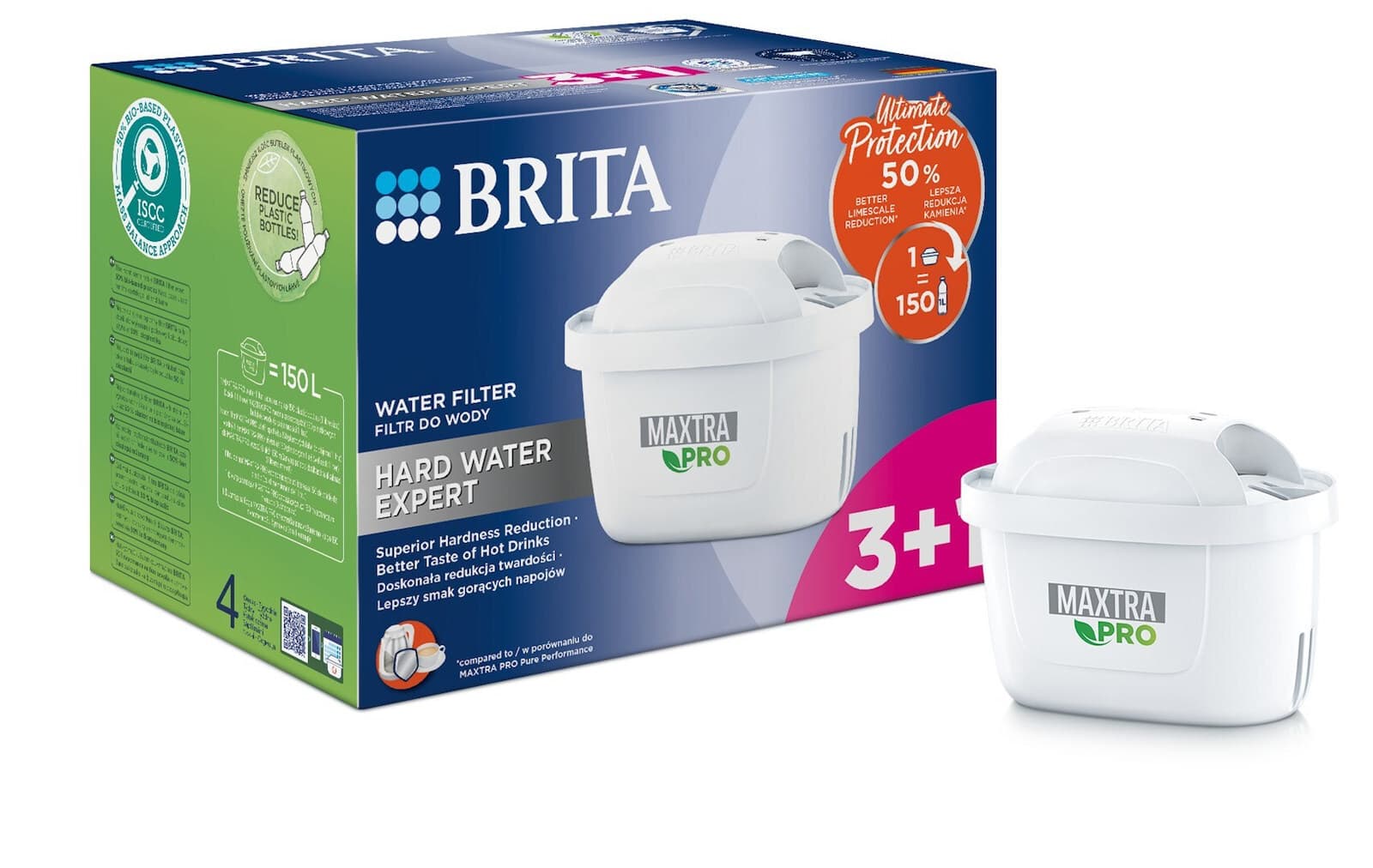 Brita Ανταλλακτικό Φίλτρο Νερού για Κανάτα Maxtra Pro Hard 4τμχ