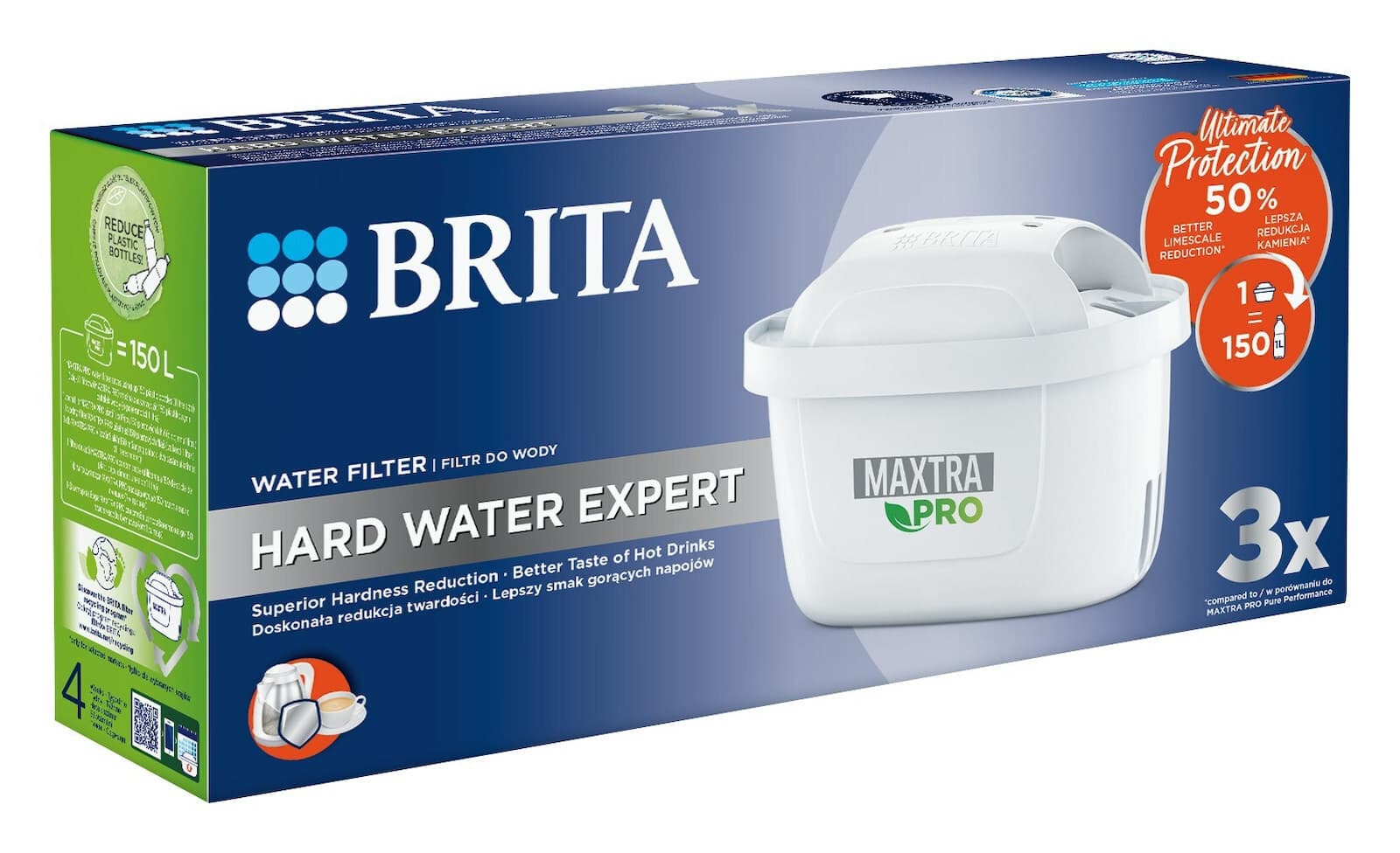 Brita Ανταλλακτικό Φίλτρο Νερού για Κανάτα Maxtra Pro Hard 3τμχ 9