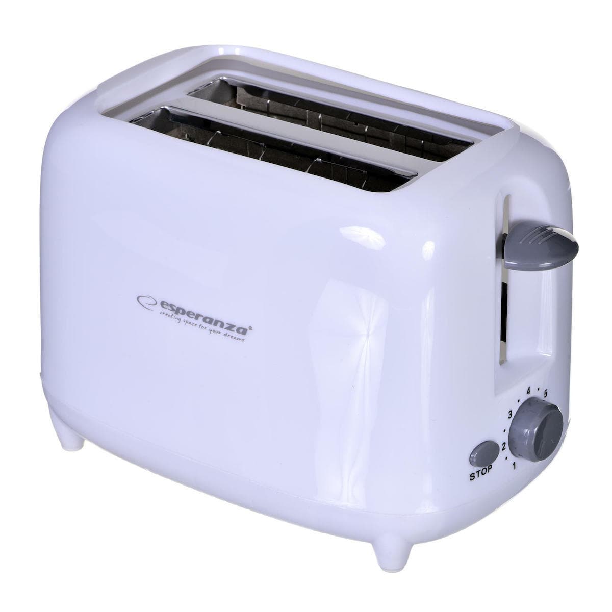 Esperanza Ciabatta EKT002 Φρυγανιέρα 2 Θέσεων 600W Λευκή 3