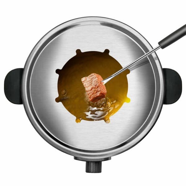 Taurus Σκεύος για Φοντύ Ηλεκτρικό από Ανοξείδωτο Ατσάλι Μαύρο 15.9x24.1εκ. 8