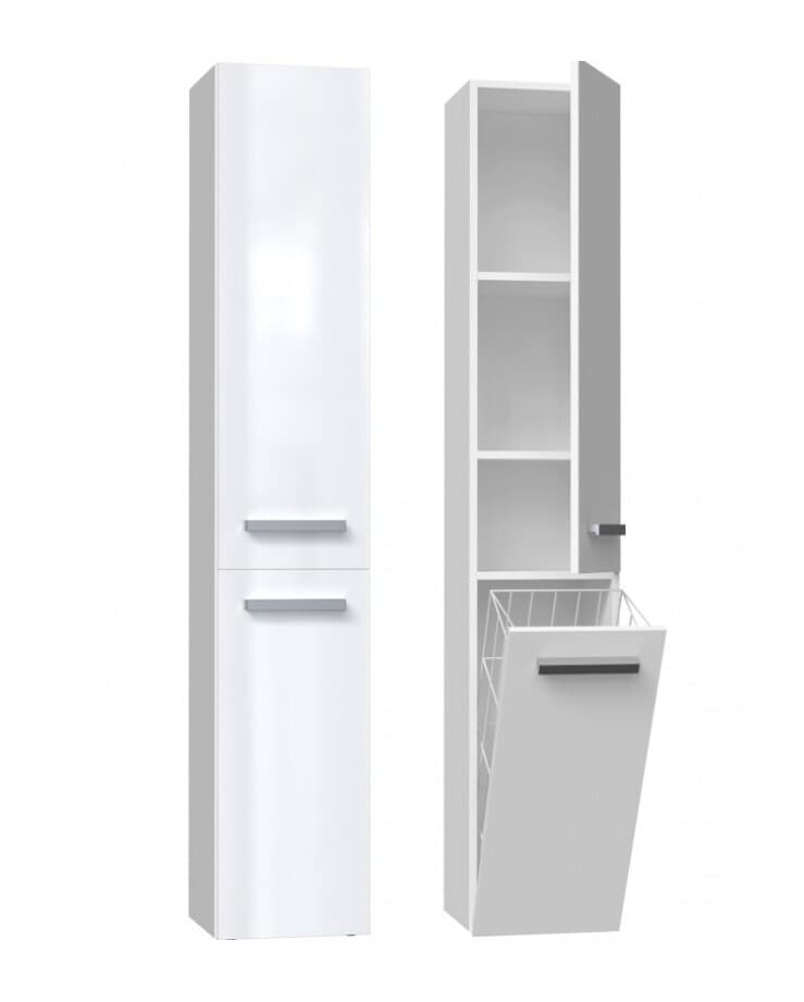Topeshop Nel Στήλη Μπάνιου Δαπέδου Μ31xΒ30xΥ174cm Λευκή 3