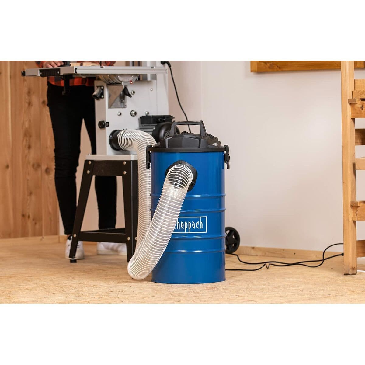 Scheppach S7152779 Σκούπα Στάχτης 1200W με Κάδο 65lt 4