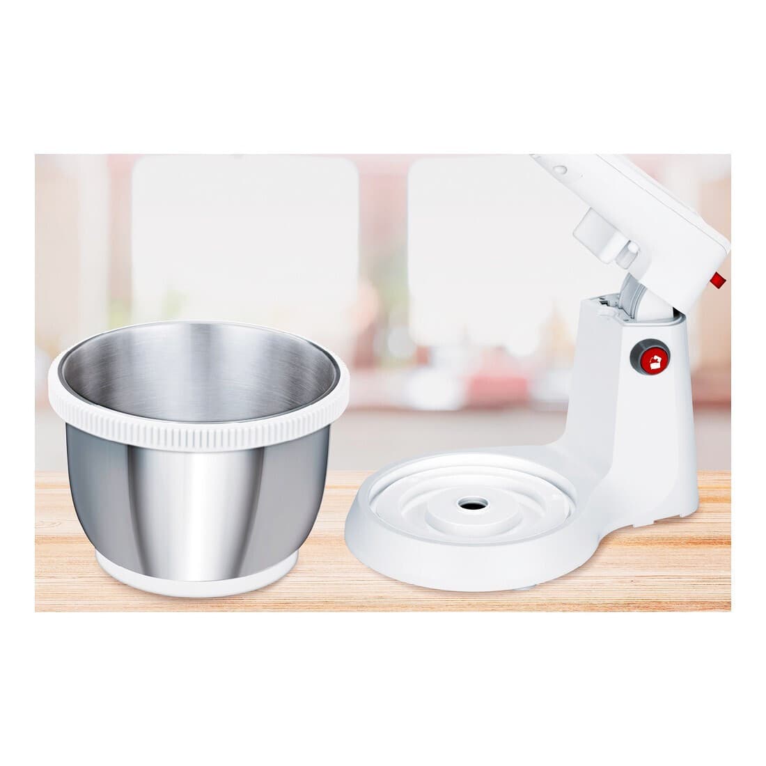 MPM MMR-21Z Μίξερ με Inox Κάδο 3.5lt Λευκό 400W 7